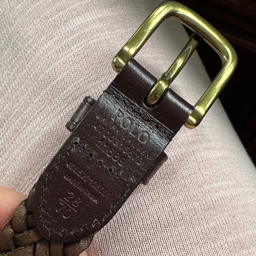 Polo by Ralph Lauren Boy’s Brown Leather Braided Belt
